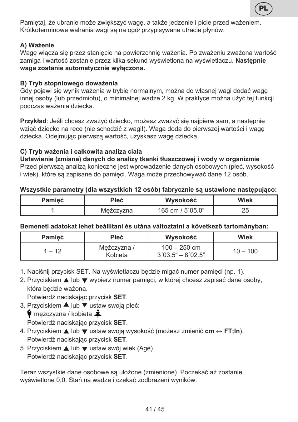 ETA Helen User Manual | Page 41 / 48
