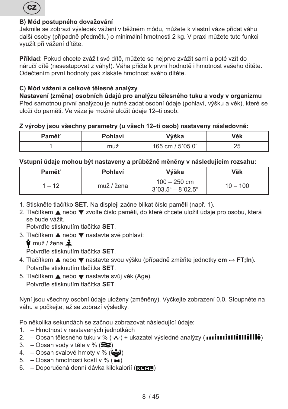 ETA Helen User Manual | Page 8 / 48