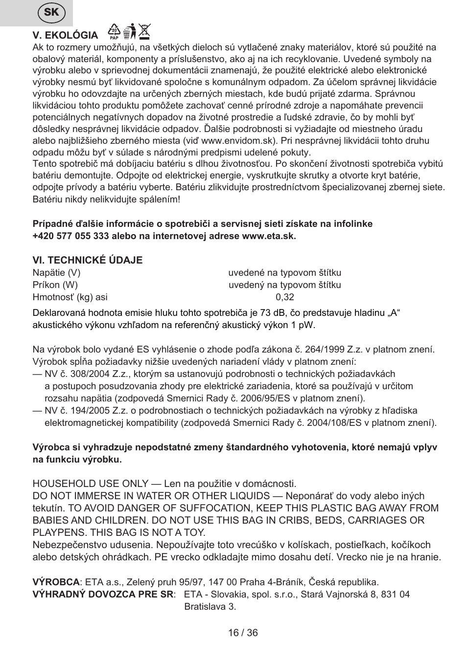 ETA Eddie User Manual | Page 16 / 40