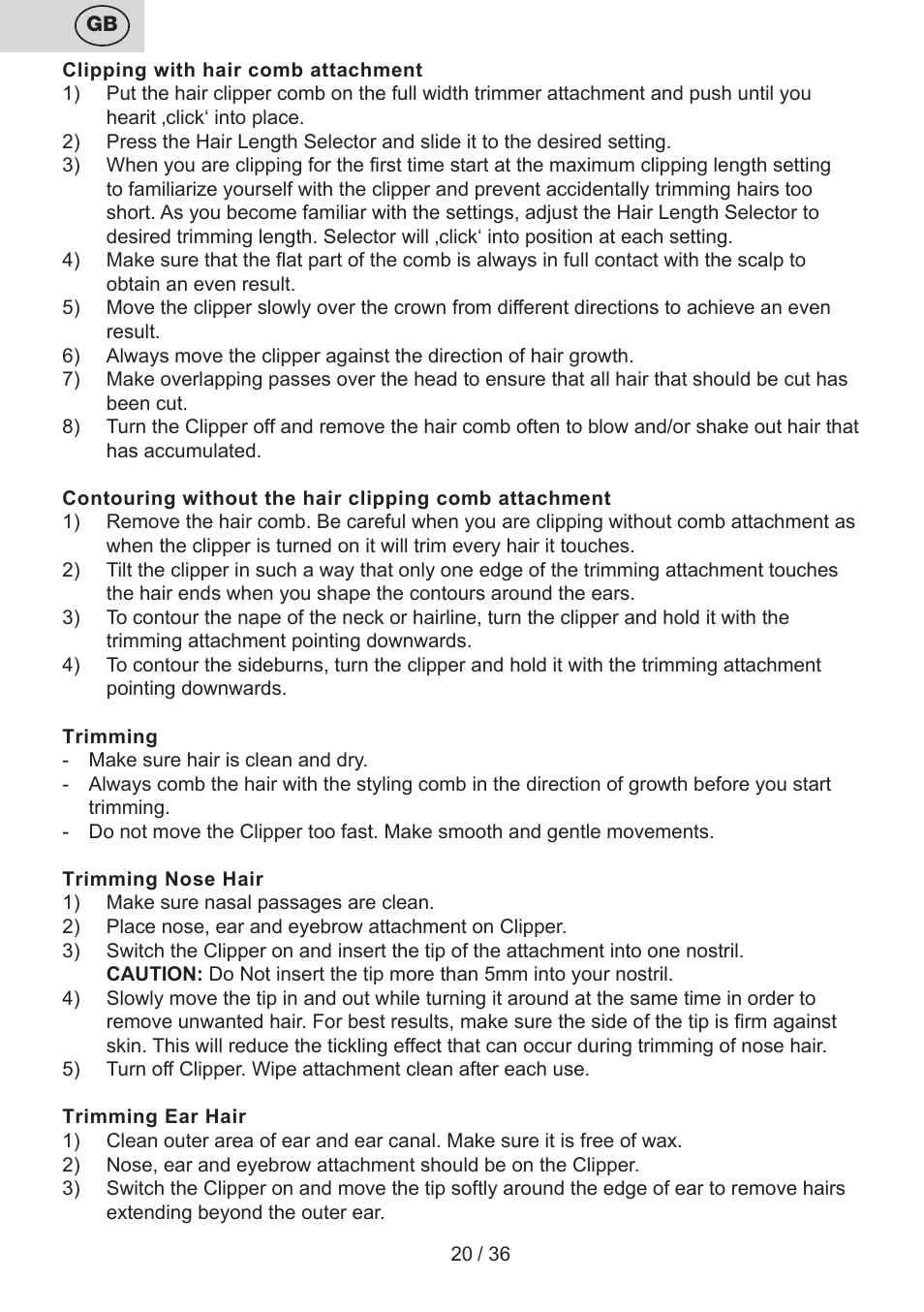 ETA Eddie User Manual | Page 20 / 40