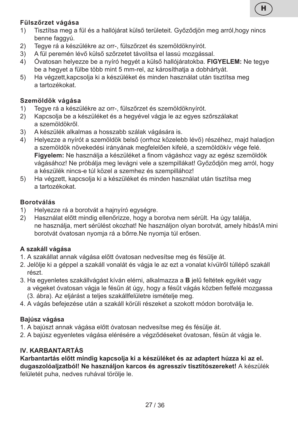 ETA Eddie User Manual | Page 27 / 40