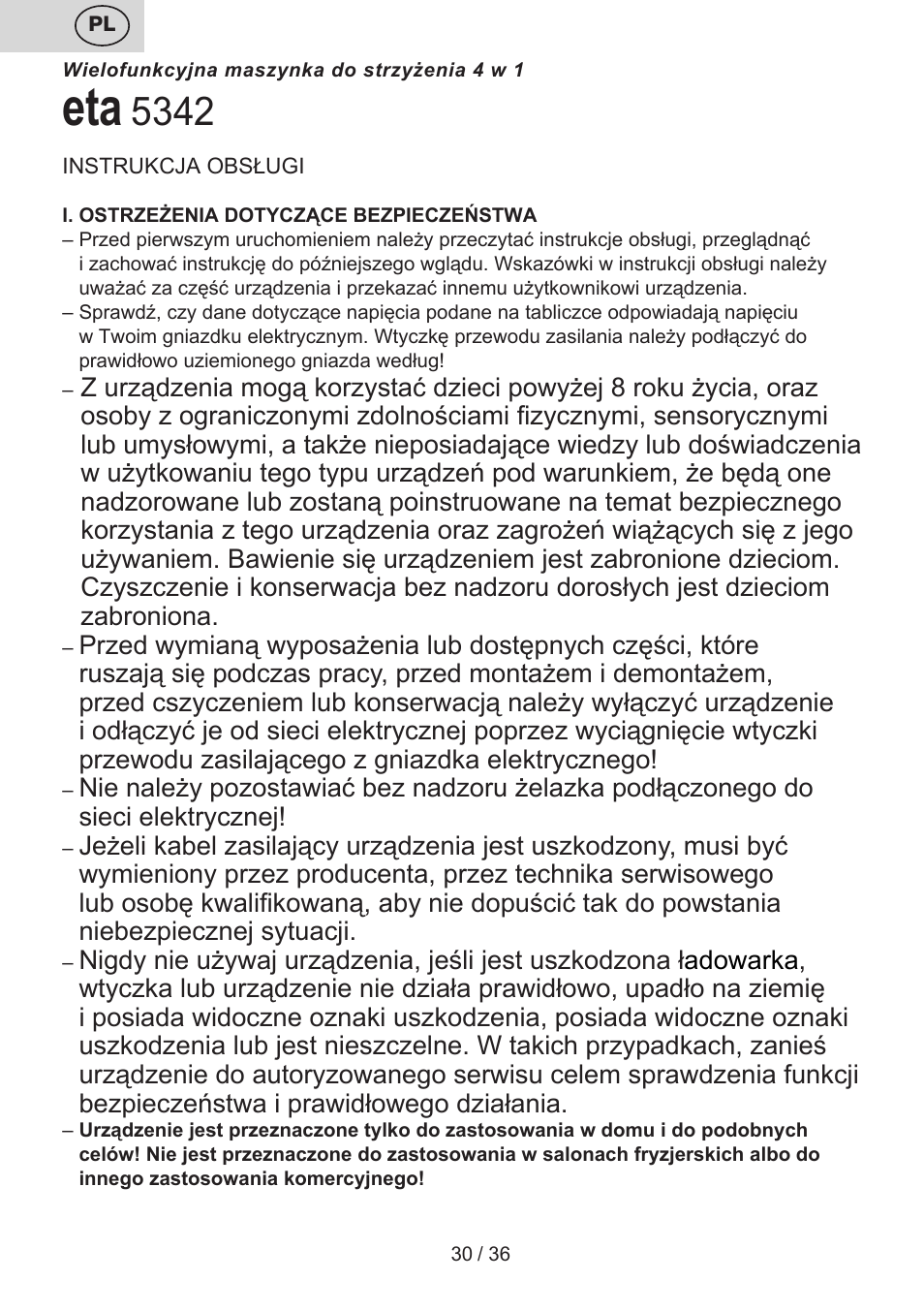 ETA Eddie User Manual | Page 30 / 40