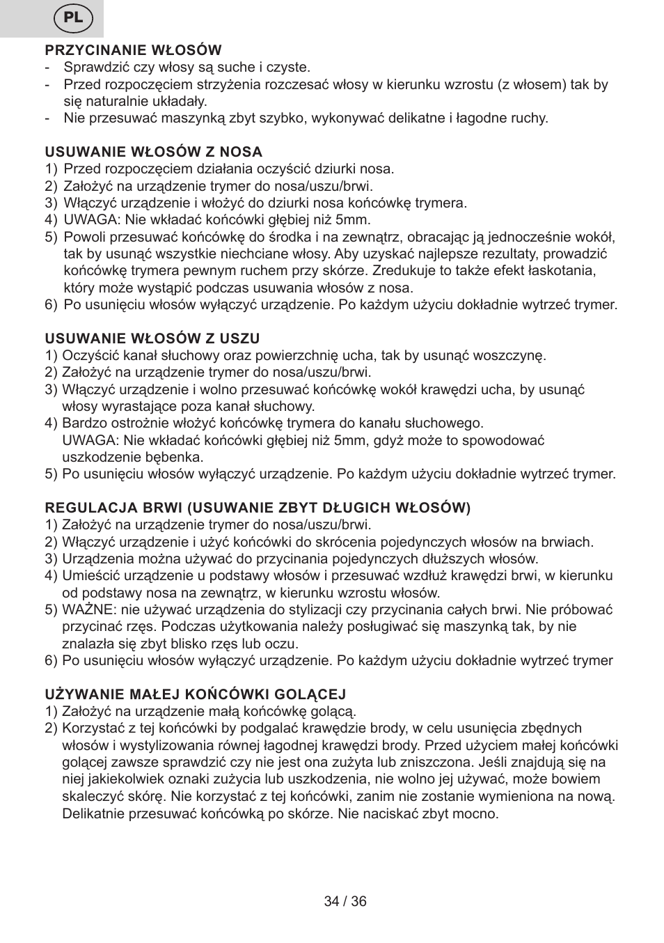 ETA Eddie User Manual | Page 34 / 40