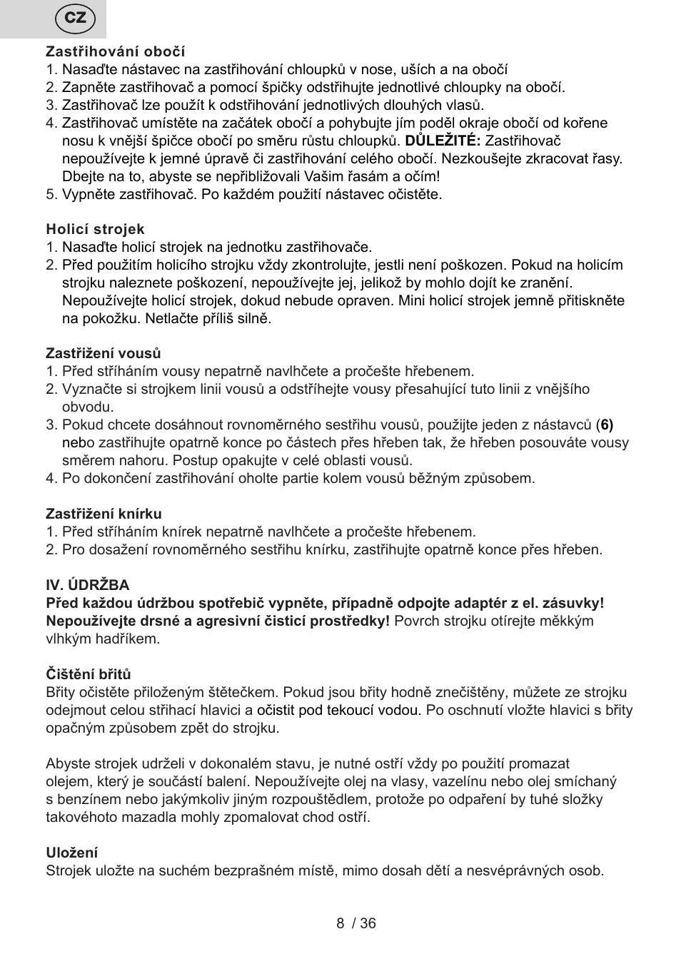 ETA Eddie User Manual | Page 8 / 40
