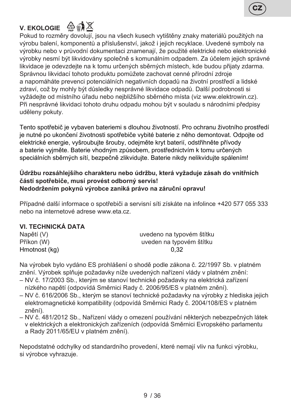 ETA Eddie User Manual | Page 9 / 40