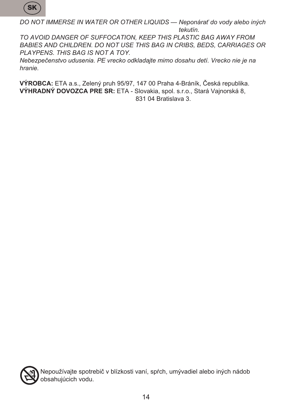 ETA Josh User Manual | Page 14 / 44