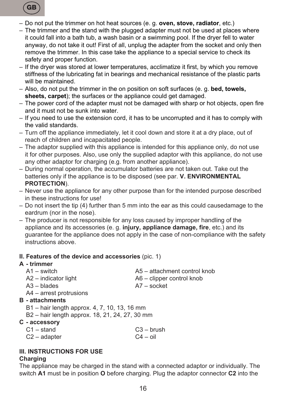 ETA Josh User Manual | Page 16 / 44
