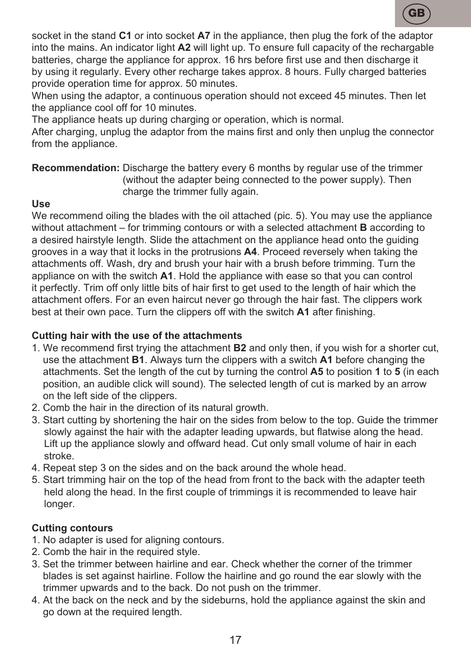 ETA Josh User Manual | Page 17 / 44