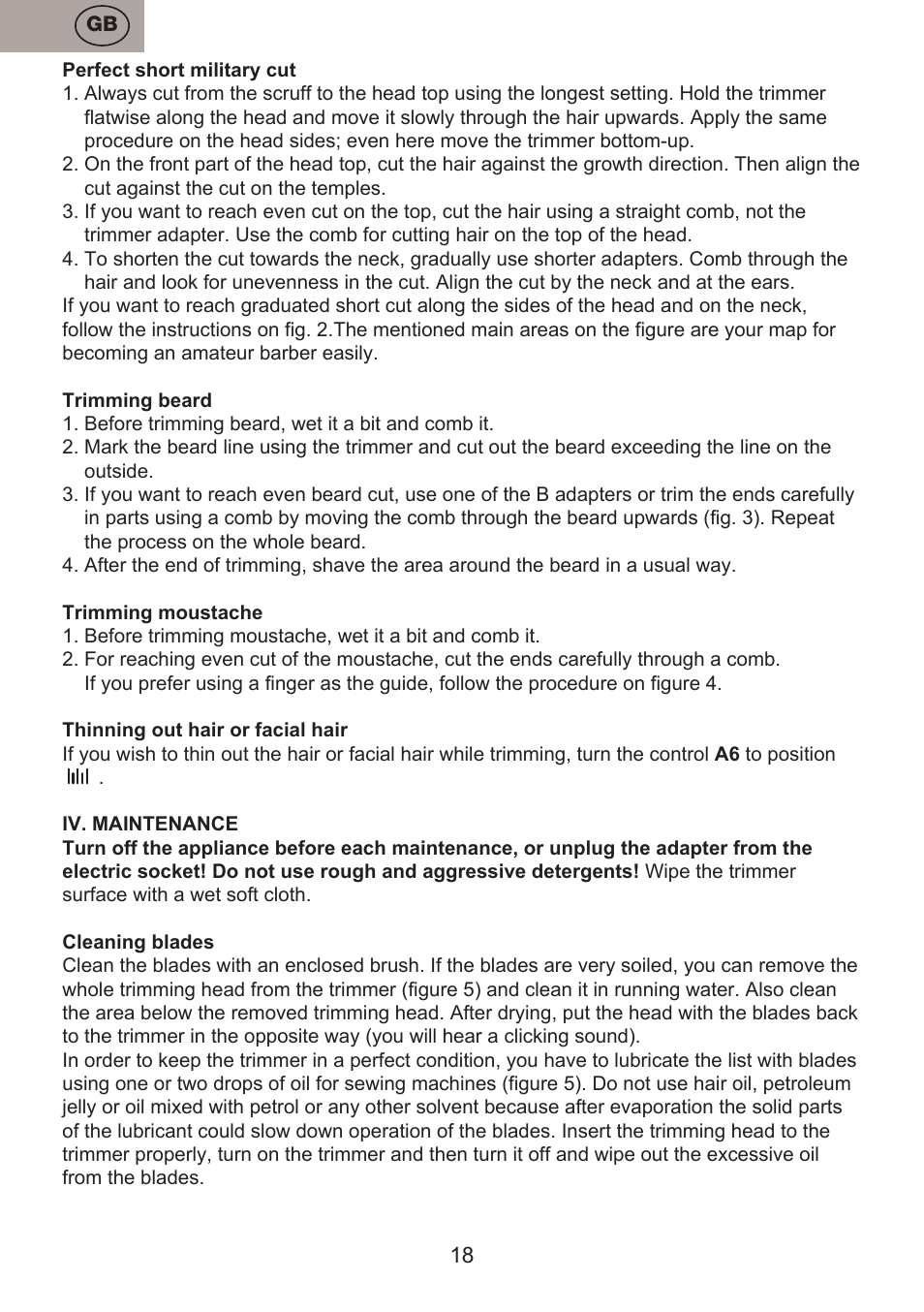 ETA Josh User Manual | Page 18 / 44