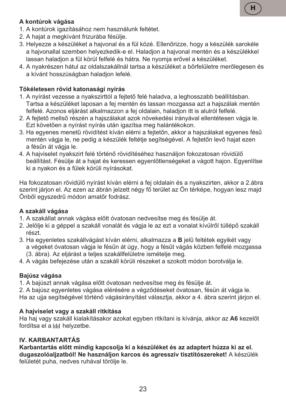 ETA Josh User Manual | Page 23 / 44