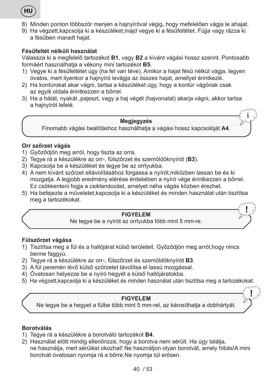 ETA Bruno User Manual | Page 40 / 56