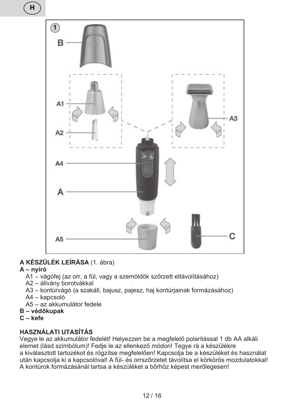 ETA Henry 2v1 User Manual | Page 12 / 20