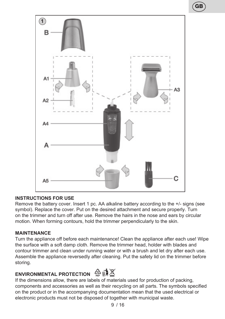 ETA Henry 2v1 User Manual | Page 9 / 20