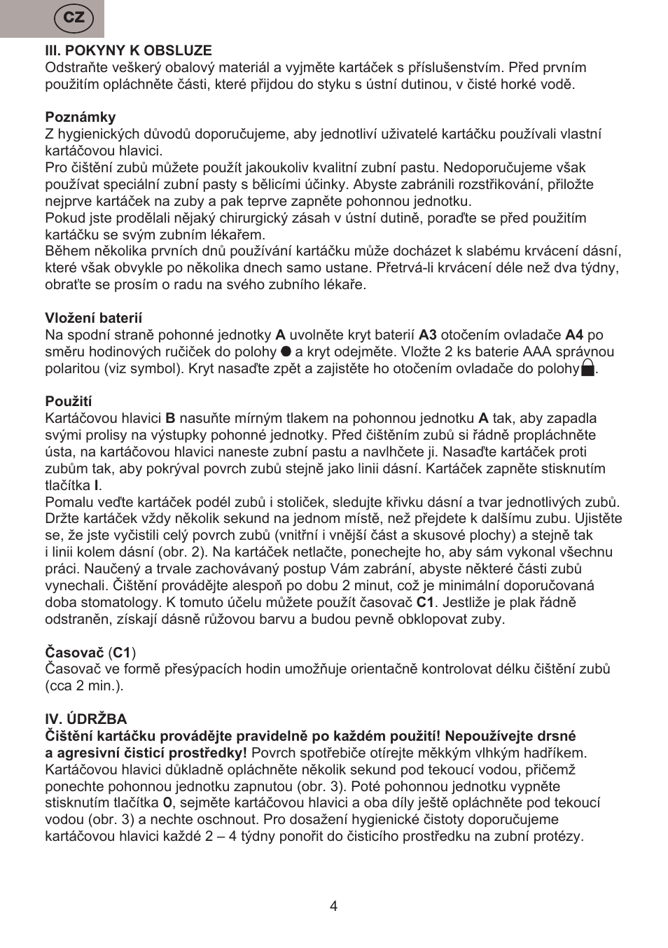 ETA Dětský zubní kartáček Zubnička User Manual | Page 4 / 24