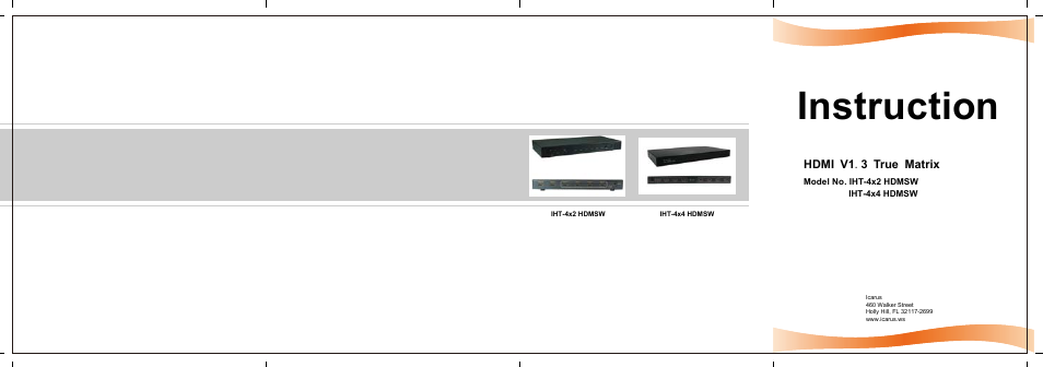 Ethereal IHT-4X4HDMSW User Manual | 2 pages