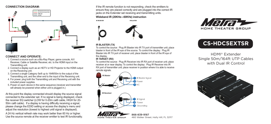 Ethereal CS-HDC5EXTSR User Manual | 2 pages
