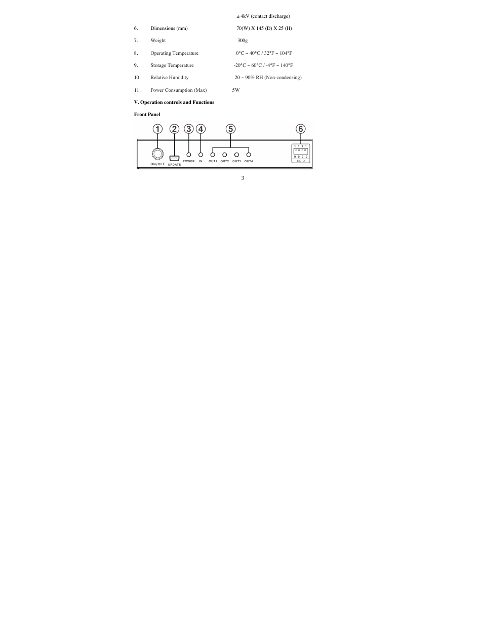 Ethereal CS-1X4HDMSPL User Manual | Page 4 / 8