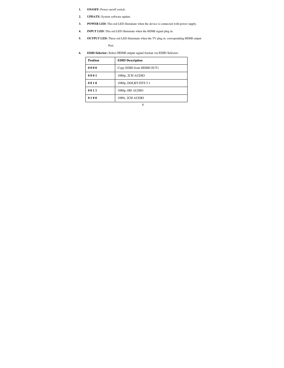 Ethereal CS-1X4HDMSPL User Manual | Page 5 / 8