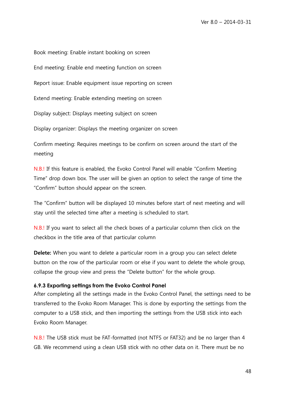 Evoko Room Manager System Administrators Guide User Manual | Page 48 / 75