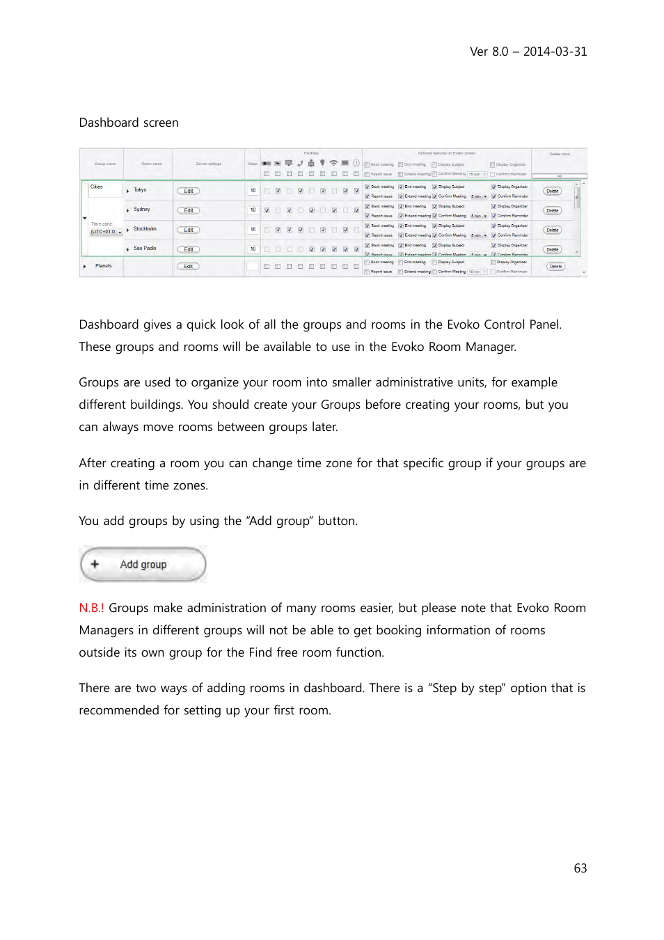 Evoko Room Manager System Administrators Guide User Manual | Page 63 / 75