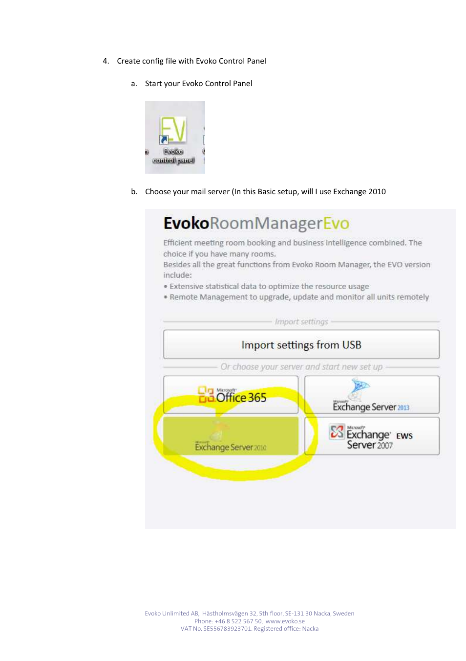 Evoko Room Manager Setup EVO with Exchange 2007-2010-2013 User Manual | Page 11 / 16