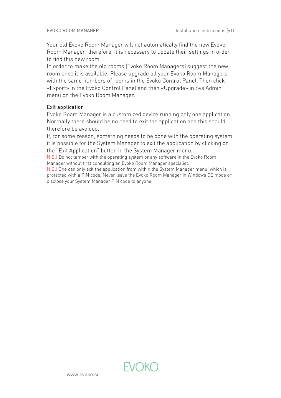 Evoko Room Manager Setup IBM Domino (v1) User Manual | Page 16 / 16