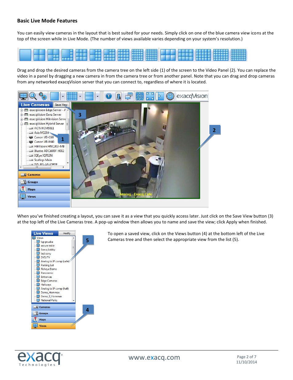Exacq exacqVision End User Quick Start Guide User Manual | Page 2 / 7