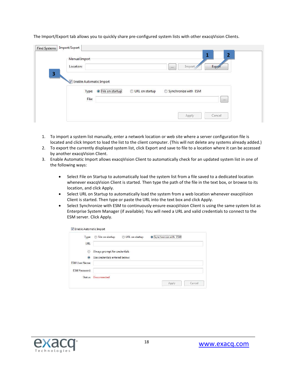 Exacq exacqVision Pro User Manual User Manual | Page 18 / 134