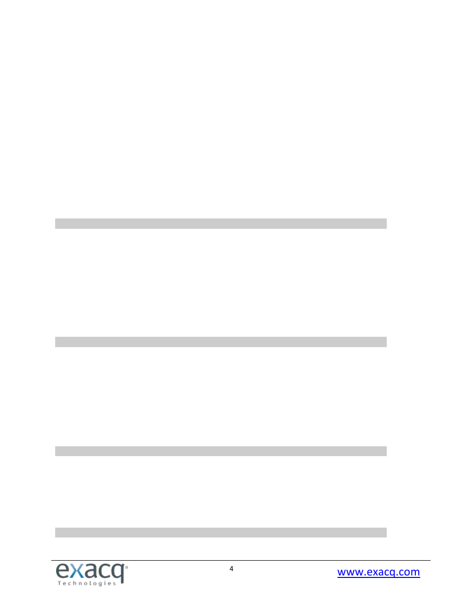 Exacq exacqVision Pro User Manual User Manual | Page 4 / 134
