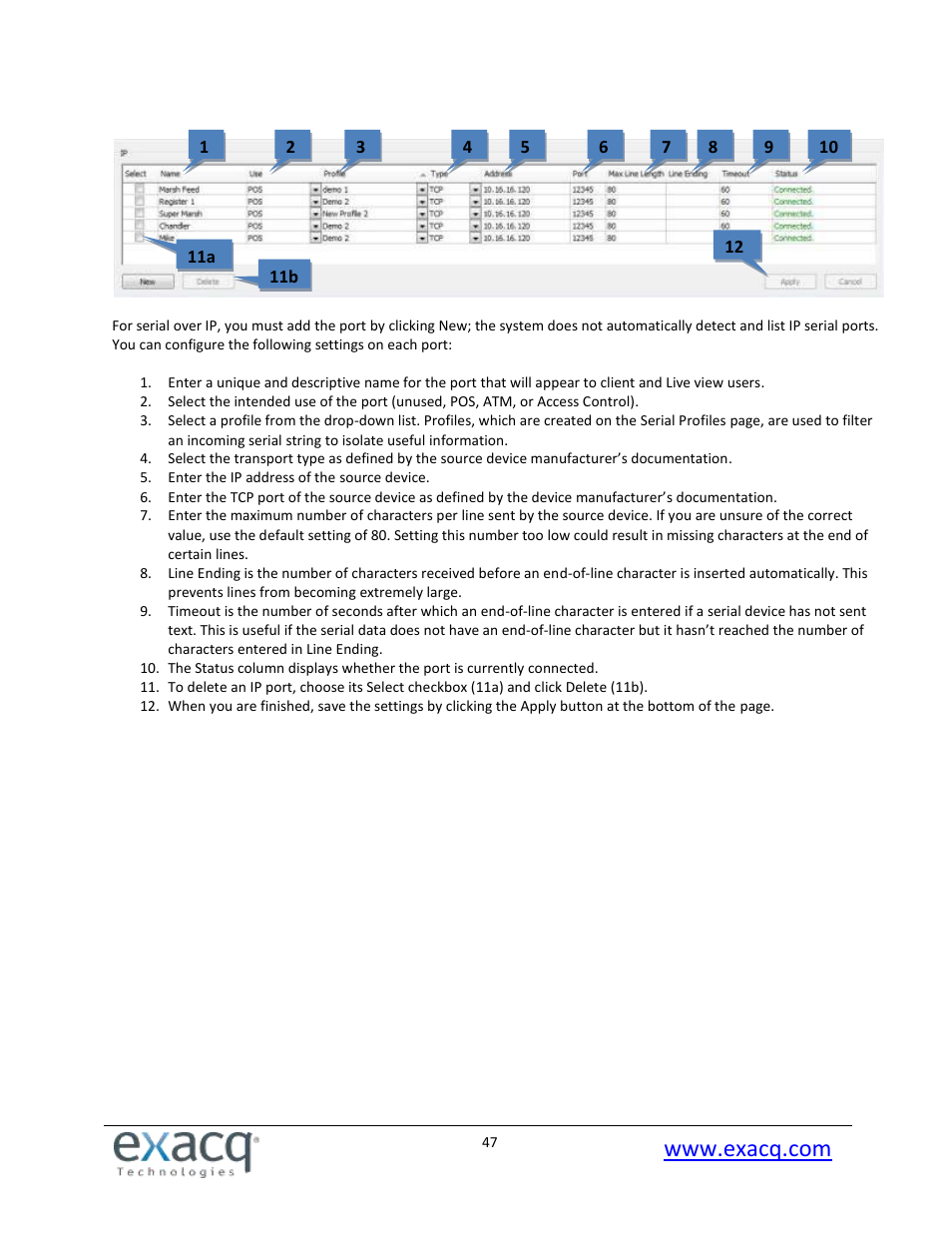 Exacq exacqVision Pro User Manual User Manual | Page 47 / 134