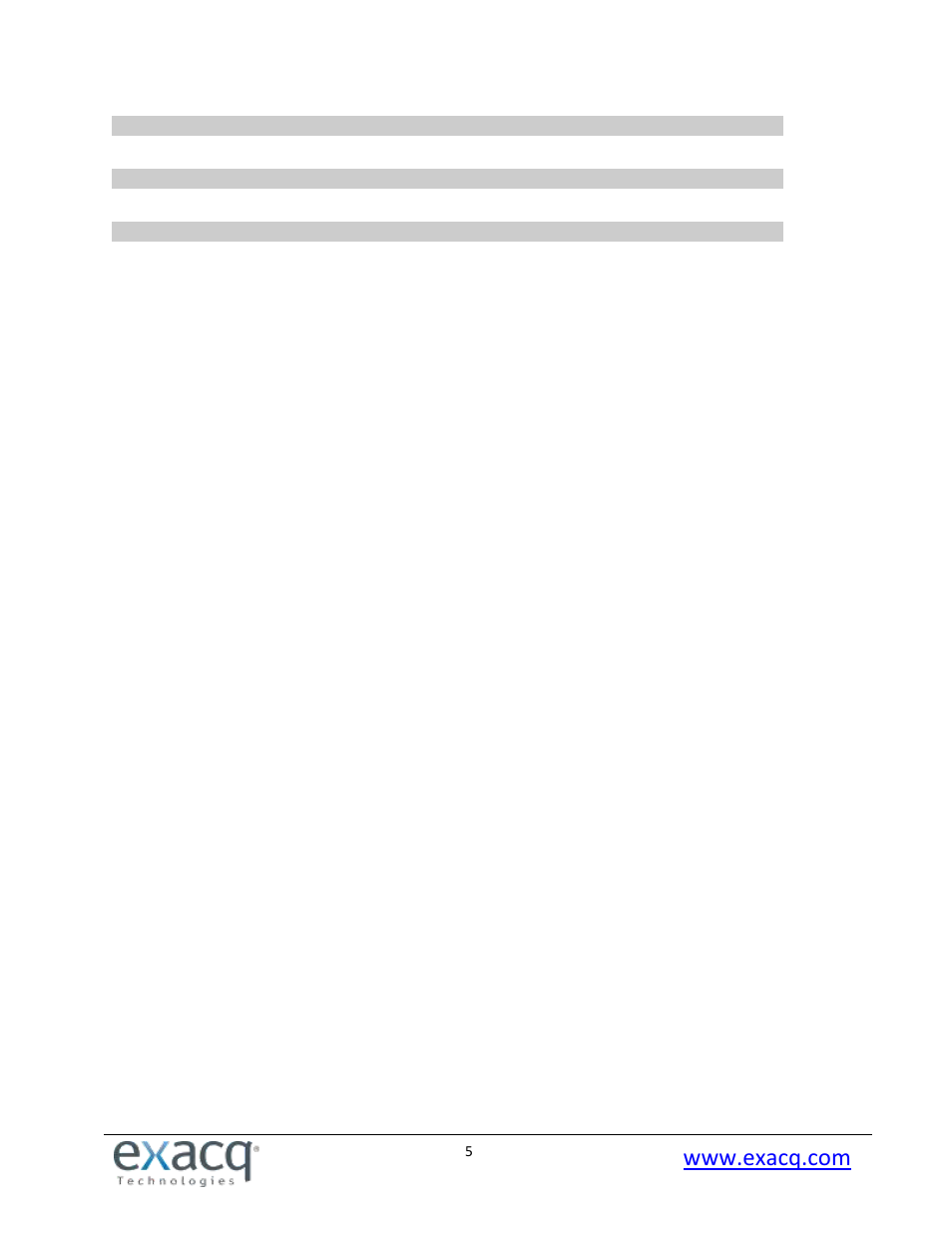 Exacq exacqVision Pro User Manual User Manual | Page 5 / 134