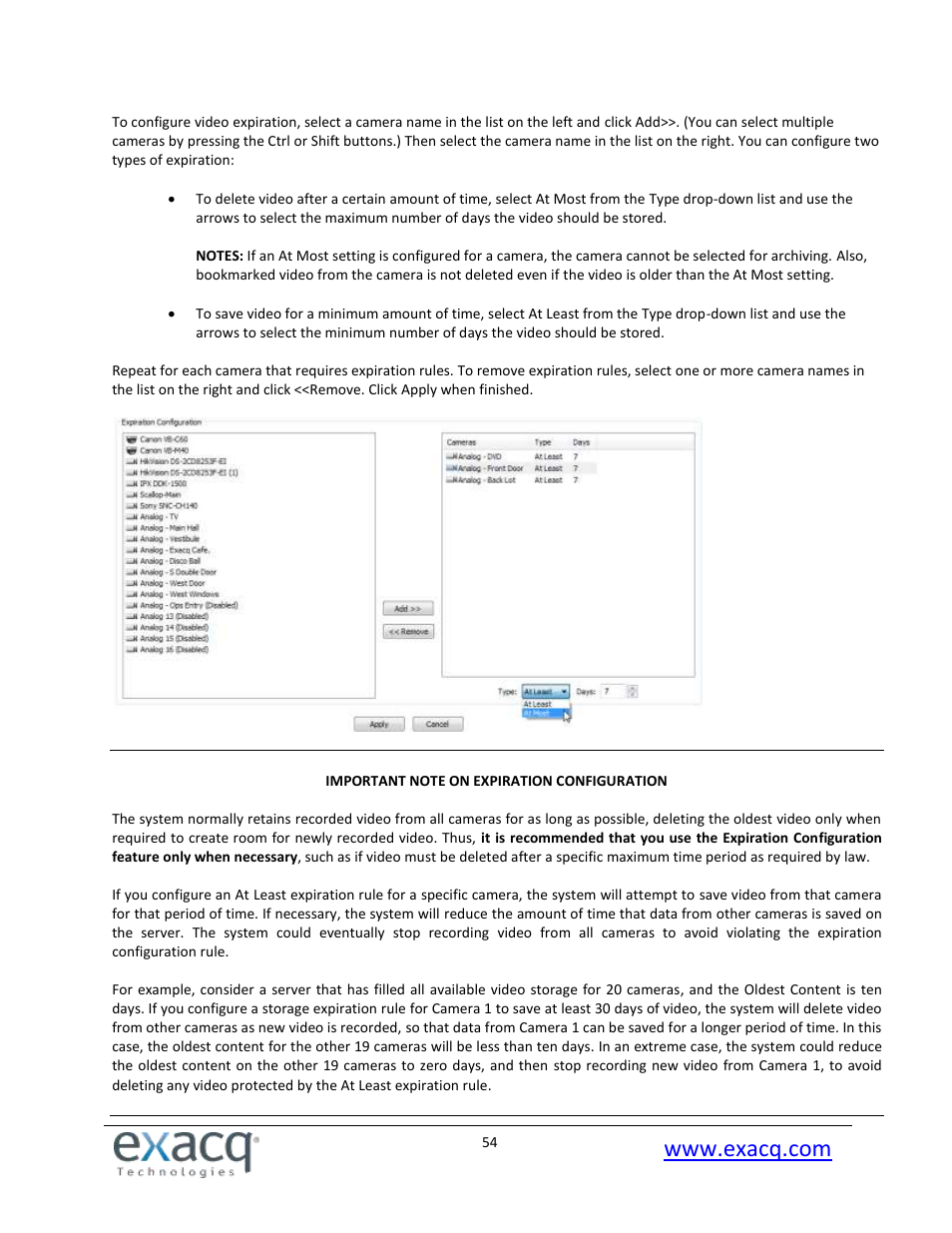 Exacq exacqVision Pro User Manual User Manual | Page 54 / 134