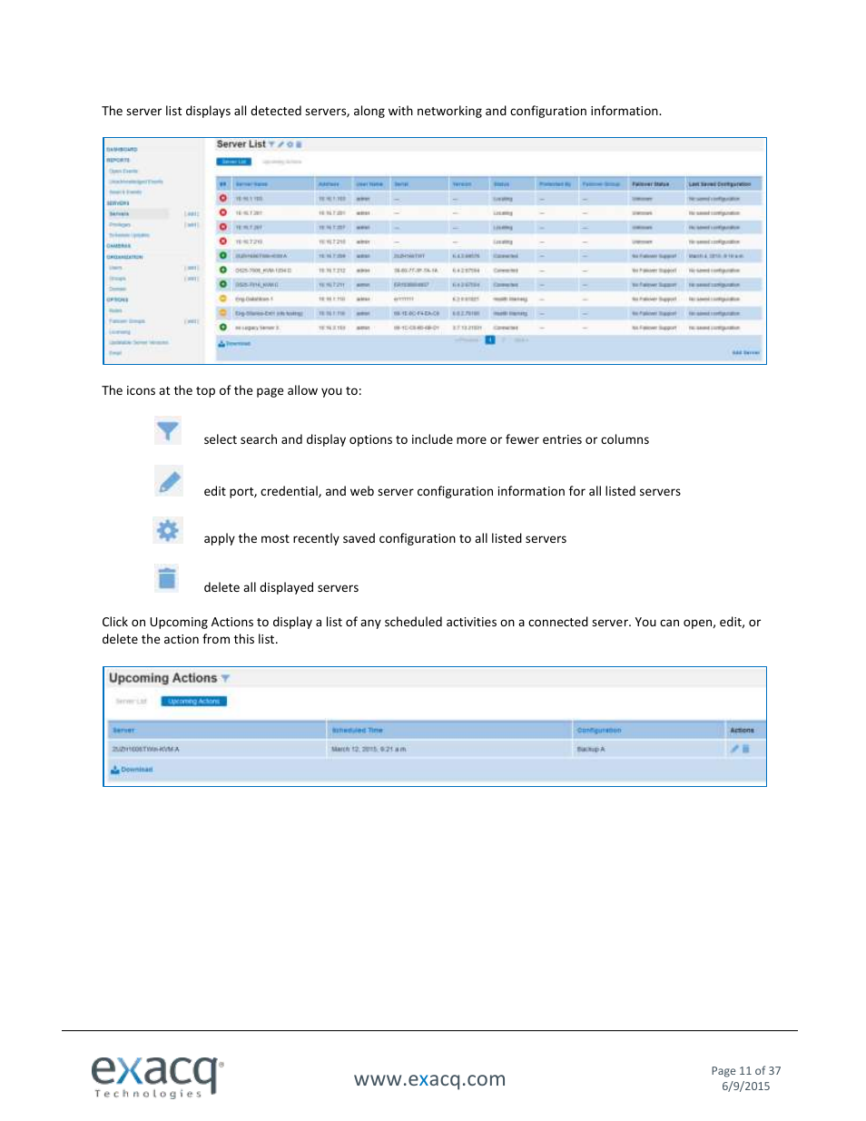 Exacq Enterprise System Manager User Manual User Manual | Page 11 / 37