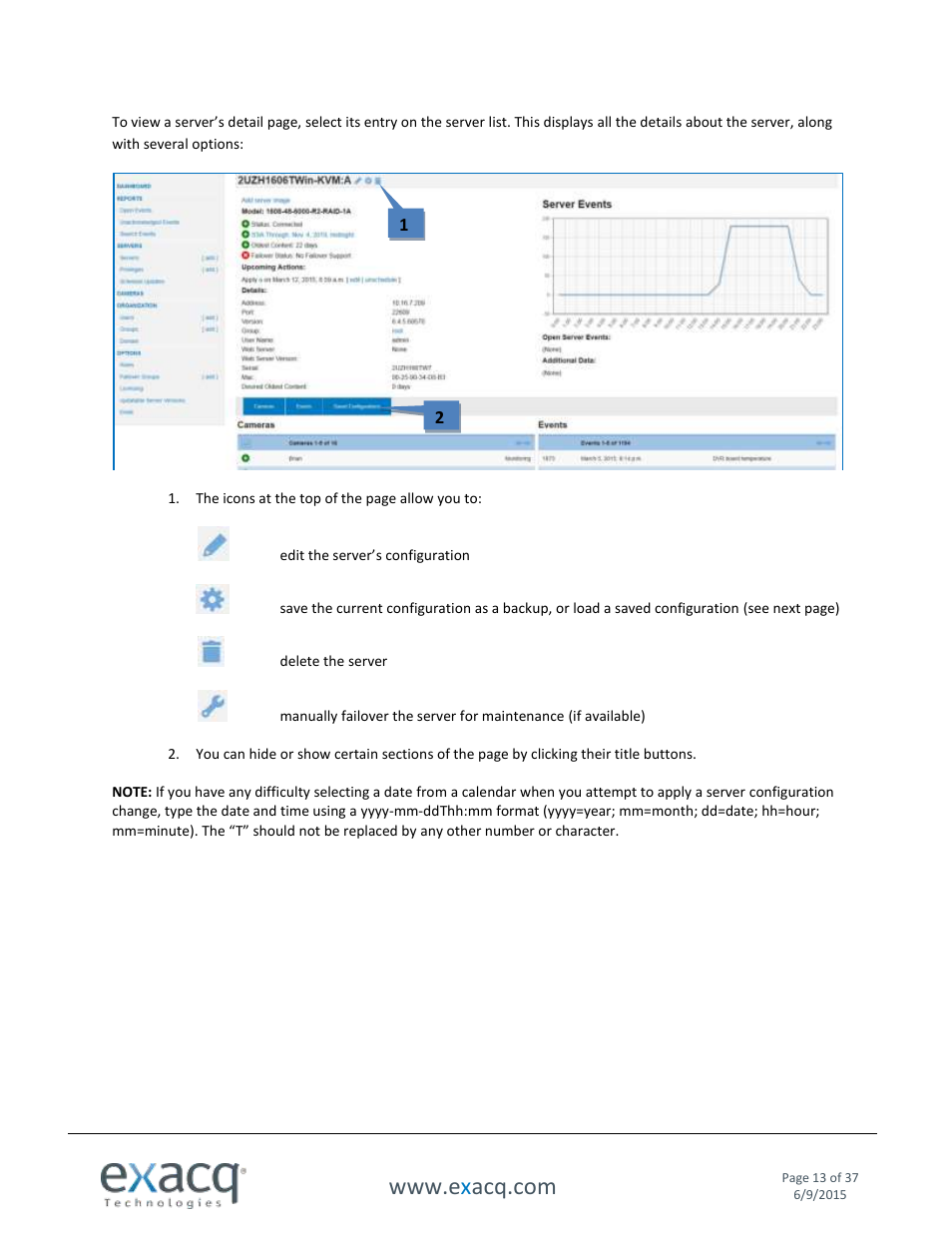 Exacq Enterprise System Manager User Manual User Manual | Page 13 / 37