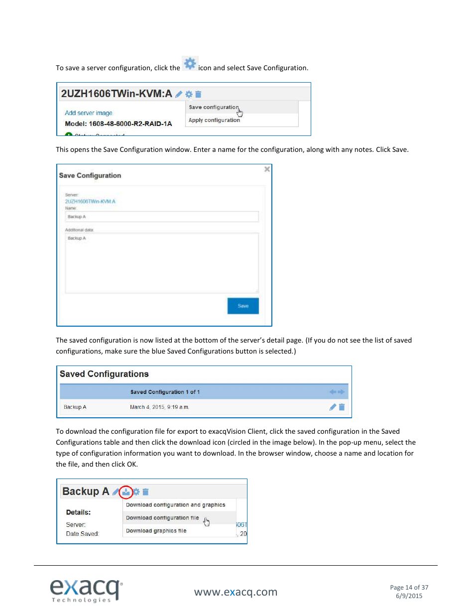 Exacq Enterprise System Manager User Manual User Manual | Page 14 / 37