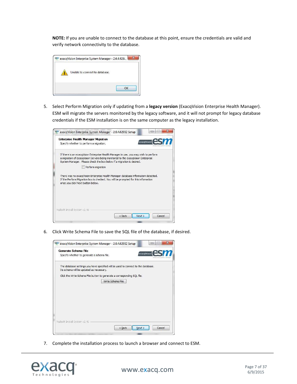 Exacq Enterprise System Manager User Manual User Manual | Page 7 / 37