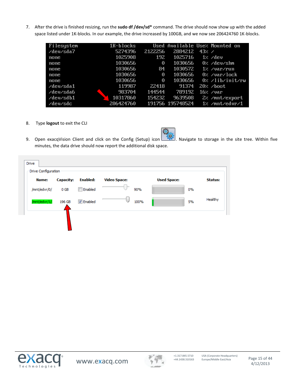 Exacq exacqVision Virtual User Manual User Manual | Page 15 / 44