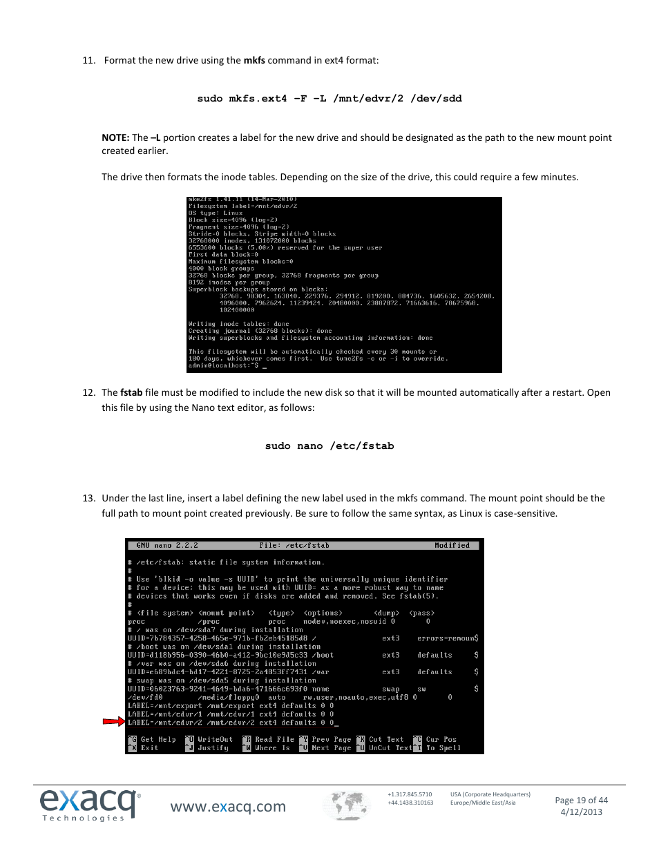 Exacq exacqVision Virtual User Manual User Manual | Page 19 / 44