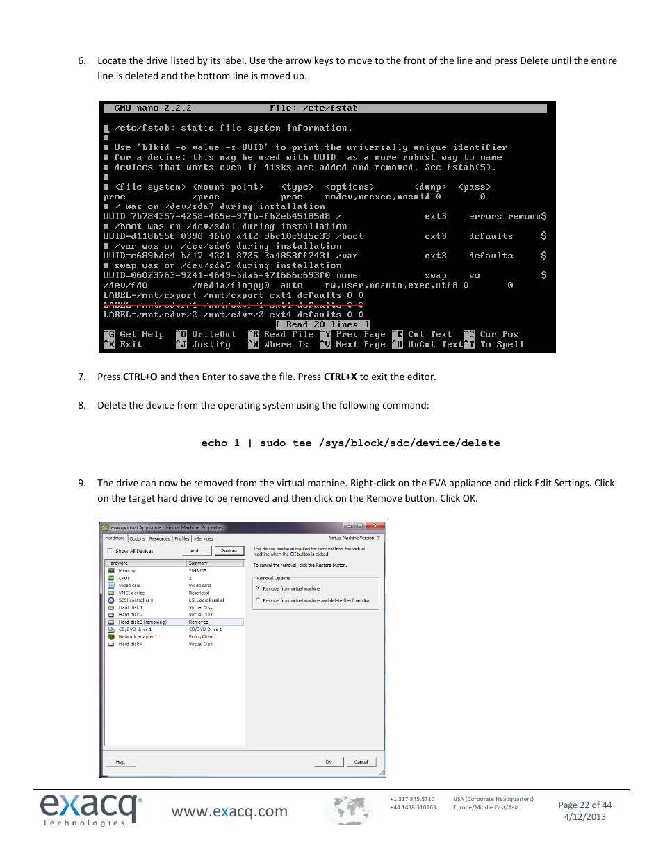 Exacq exacqVision Virtual User Manual User Manual | Page 22 / 44