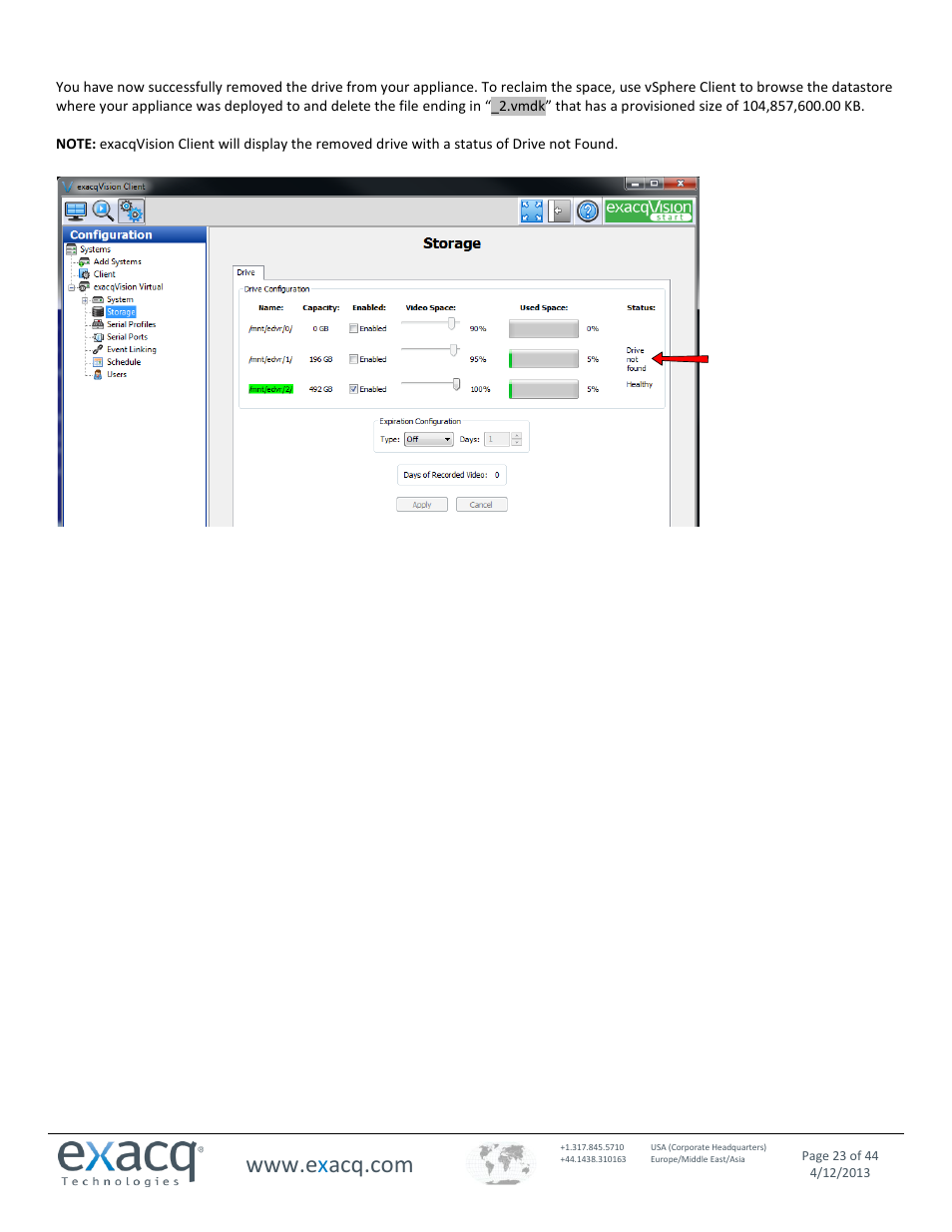 Exacq exacqVision Virtual User Manual User Manual | Page 23 / 44