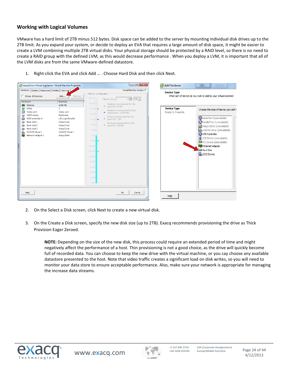 Exacq exacqVision Virtual User Manual User Manual | Page 24 / 44