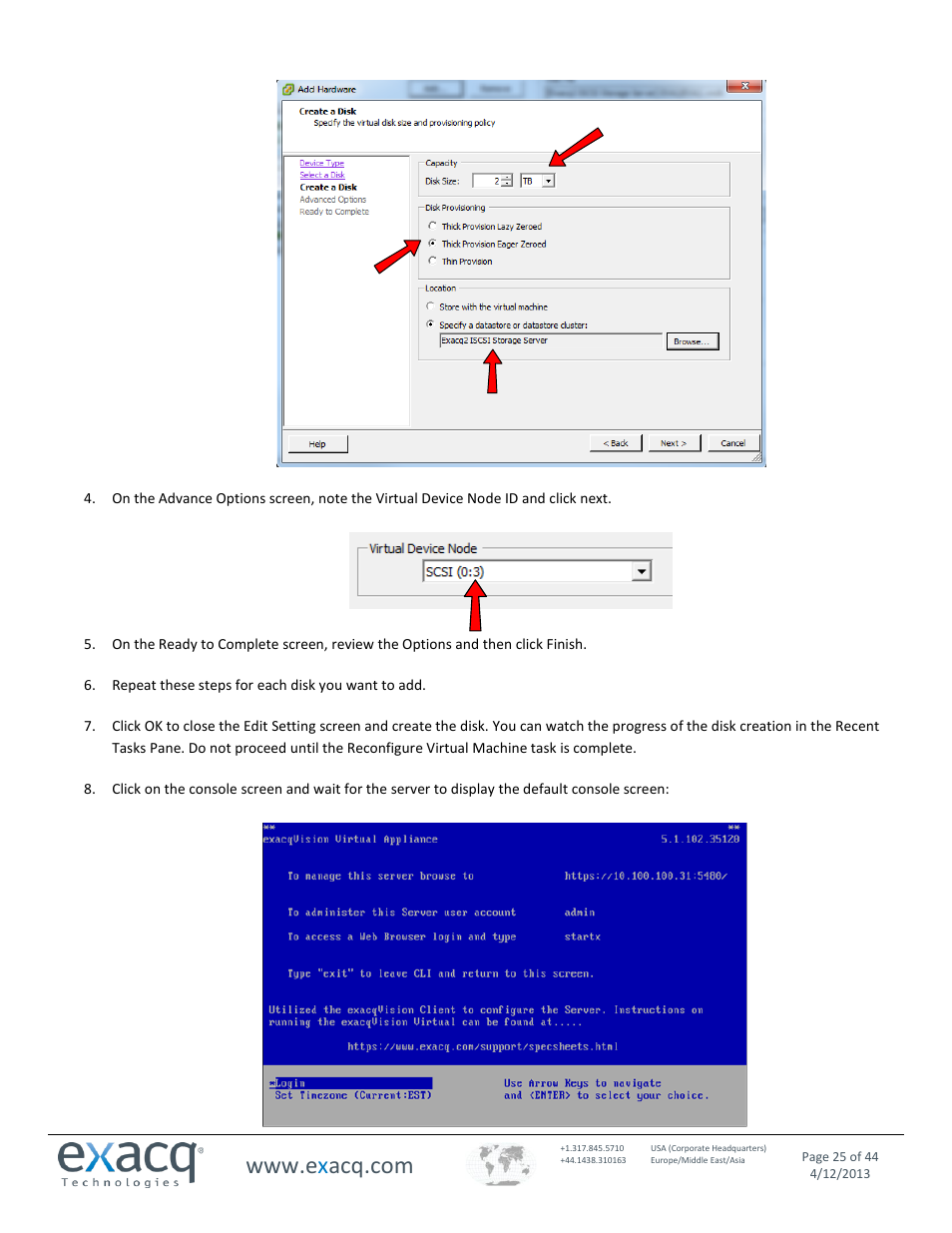 Exacq exacqVision Virtual User Manual User Manual | Page 25 / 44