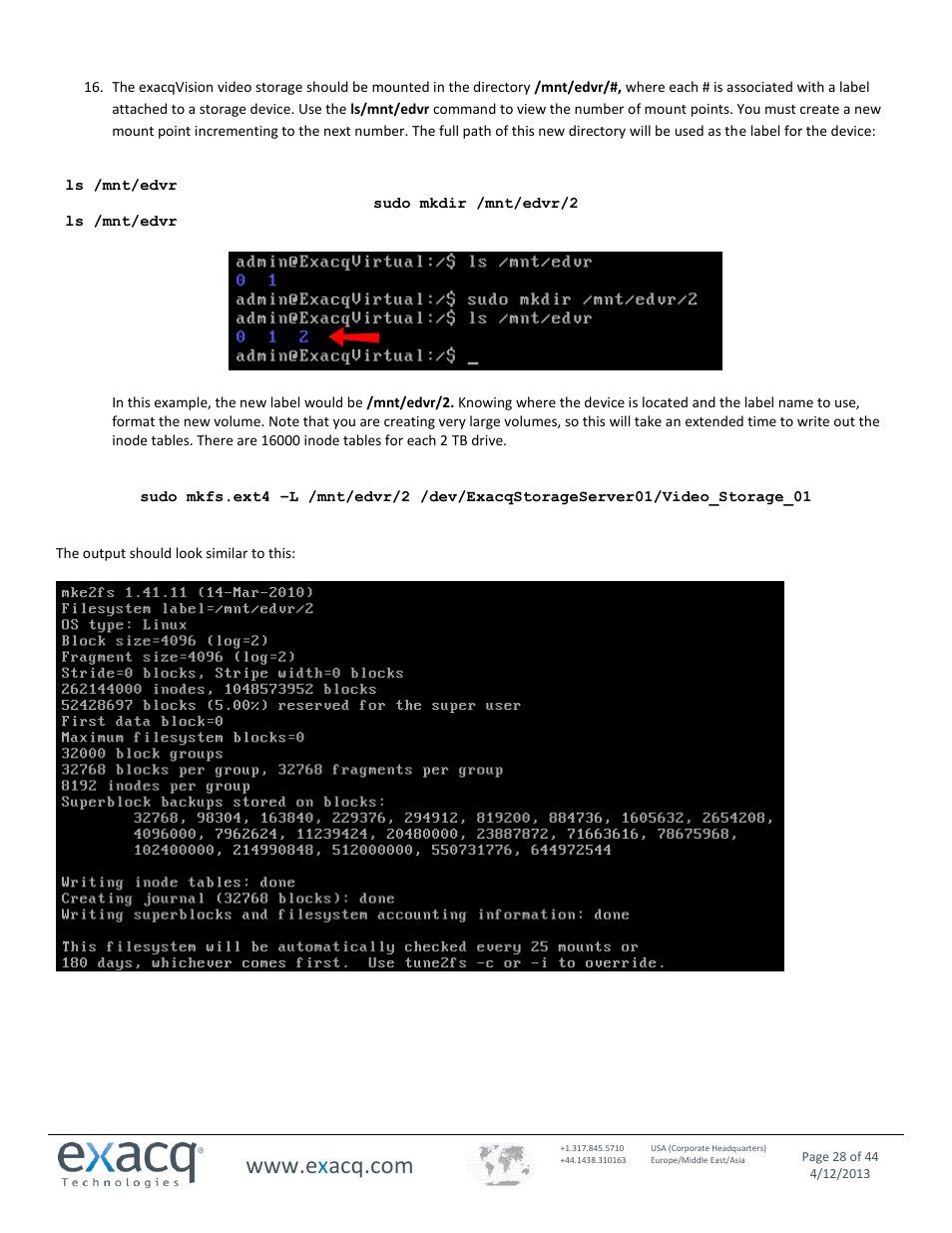 Exacq exacqVision Virtual User Manual User Manual | Page 28 / 44