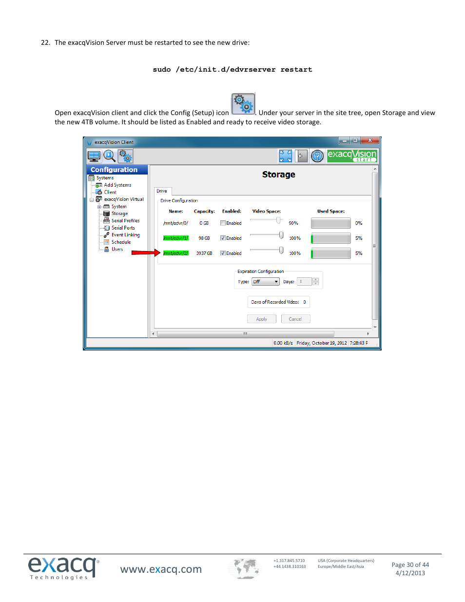 Exacq exacqVision Virtual User Manual User Manual | Page 30 / 44