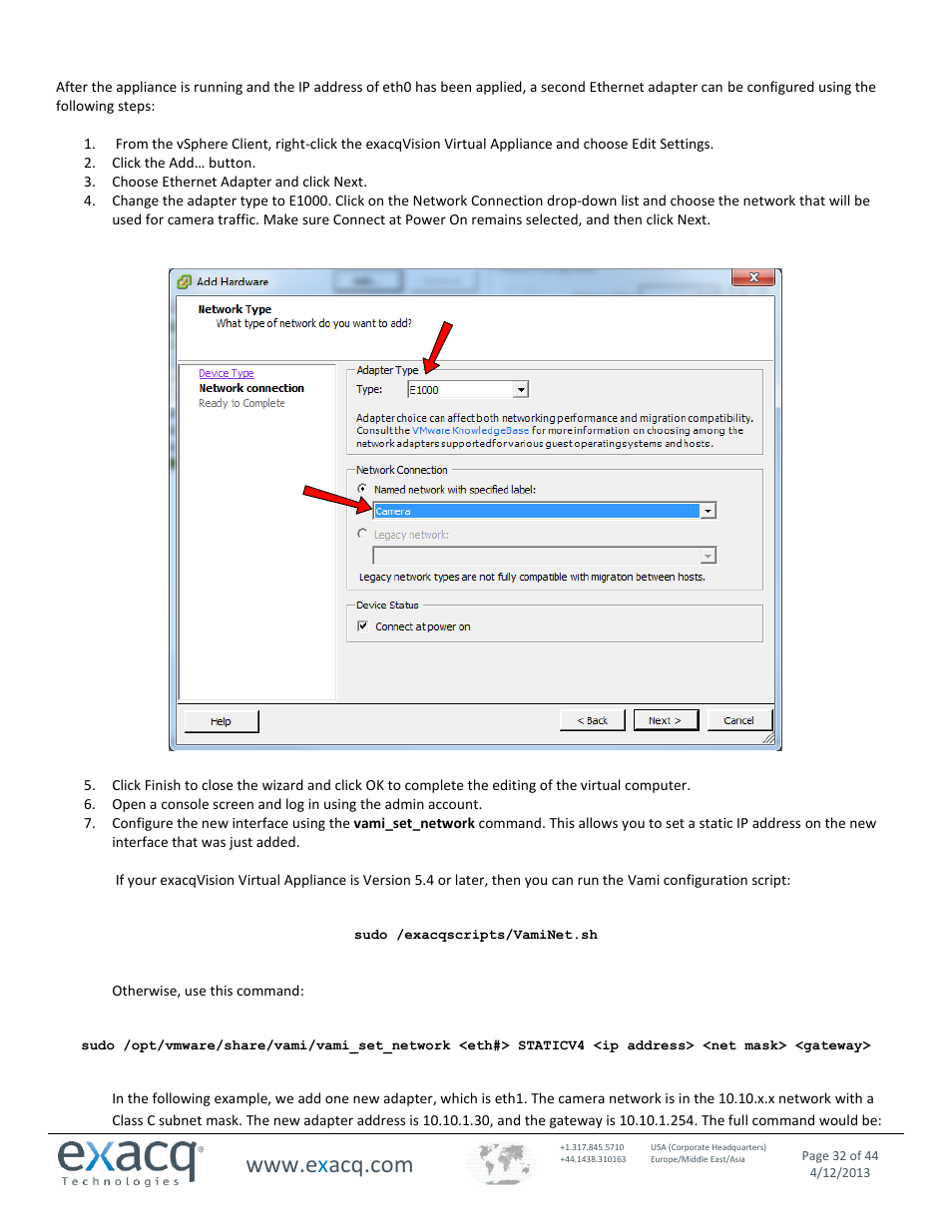 Exacq exacqVision Virtual User Manual User Manual | Page 32 / 44
