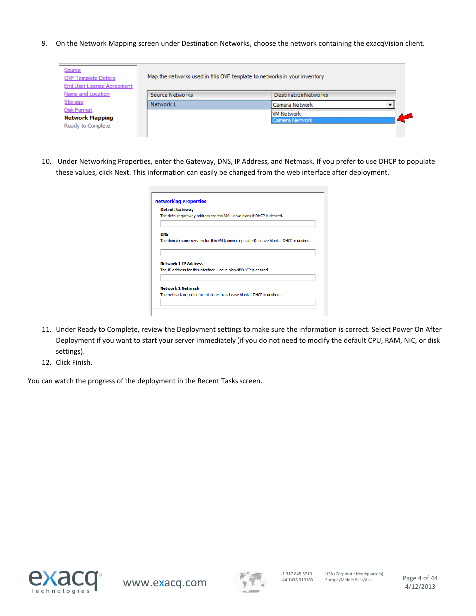 Exacq exacqVision Virtual User Manual User Manual | Page 4 / 44