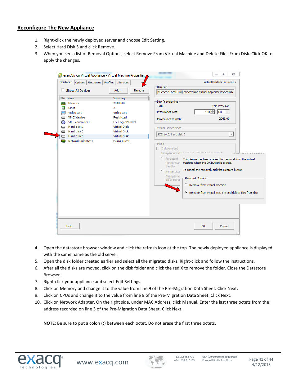 Exacq exacqVision Virtual User Manual User Manual | Page 41 / 44