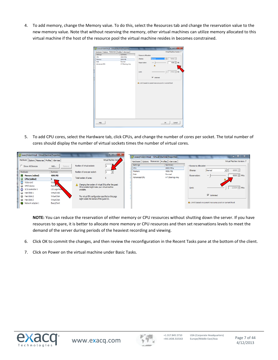 Exacq exacqVision Virtual User Manual User Manual | Page 7 / 44