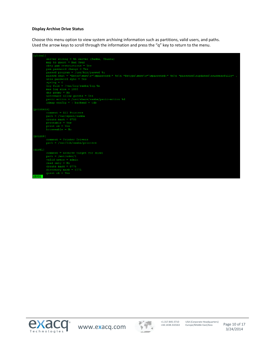 Exacq exacqVision S-Series User Manual User Manual | Page 10 / 17