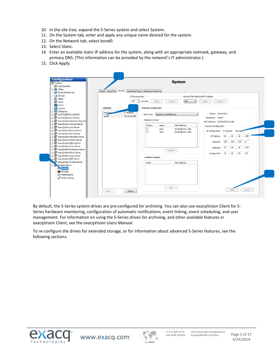 Exacq exacqVision S-Series User Manual User Manual | Page 3 / 17